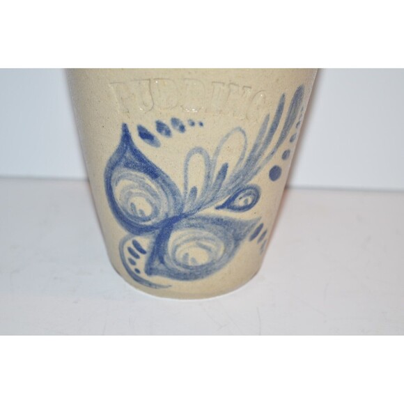 Signed Cedar Swamp Stoneware Co Cape Cod Mass Handcrafted Vase Plum Pudding - Picture 3 of 10